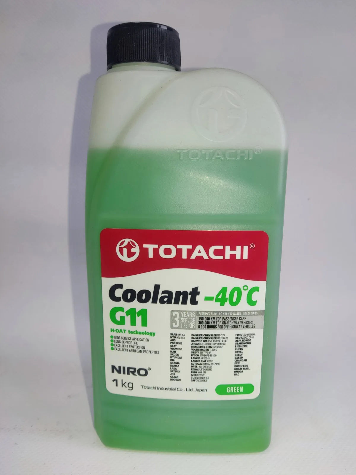 Антифриз зеленый Totachi NIRO COOLANT 1л