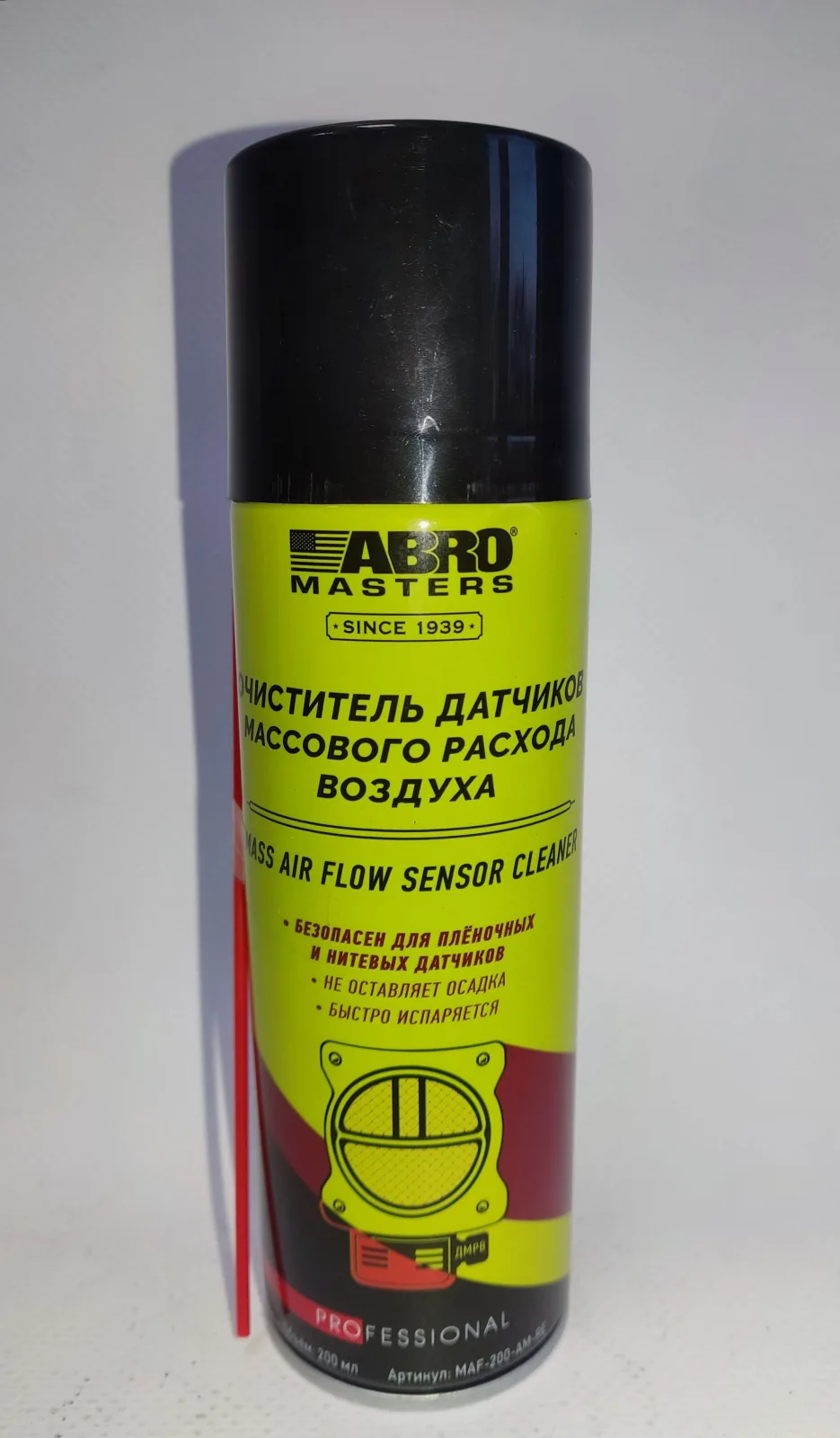 Очиститель расходомера воздуха ABRO MASTER 200мл