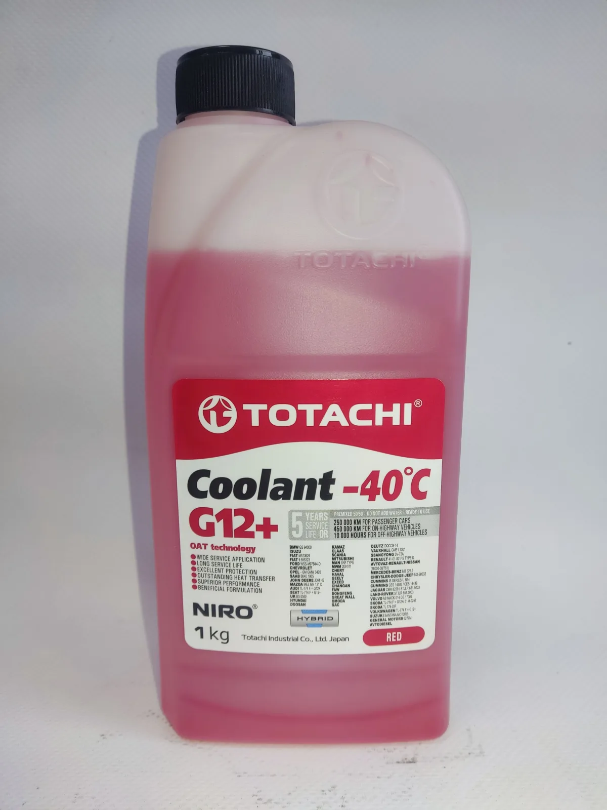Антифриз красный Totachi NIRO COOLANT 1л